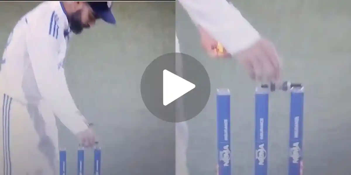 [Watch] Virat Kohli's Bail Swap Trick Fails To Change India's Luck In Adelaide Test